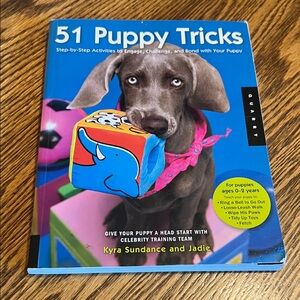 Sundance 51 Puppy Tricks Book - Blue and Pink Cover